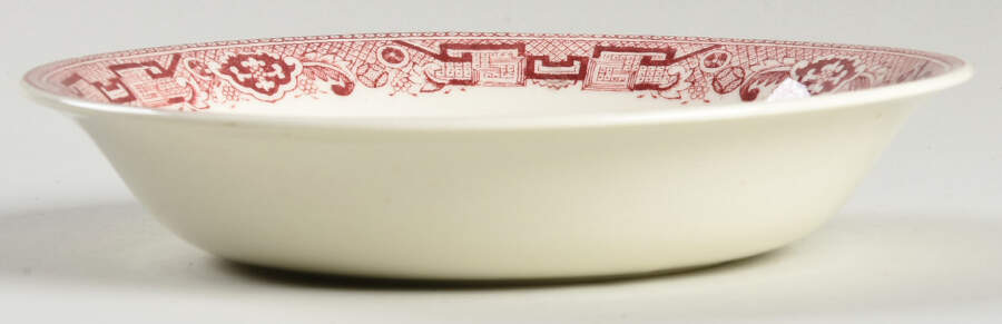 Willow Pink (Cream Background) Fruit/Dessert (Sauce) Bowl by Allerton's-1