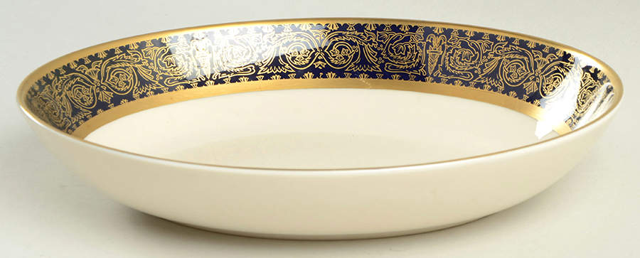 Albemarle Blue 9" Oval Vegetable Bowl by Alvin-1