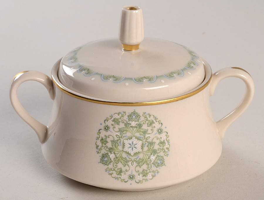 French Scroll Sugar Bowl & Lid by Alvin-1