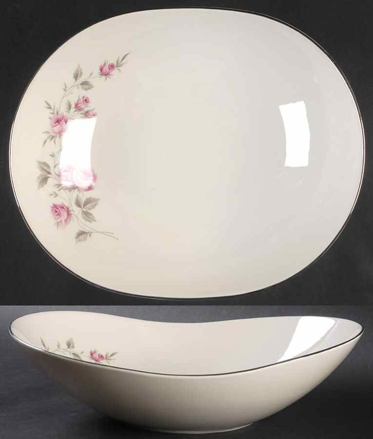 Spring Rose 11" Oval Vegetable Bowl by American Foresight-1