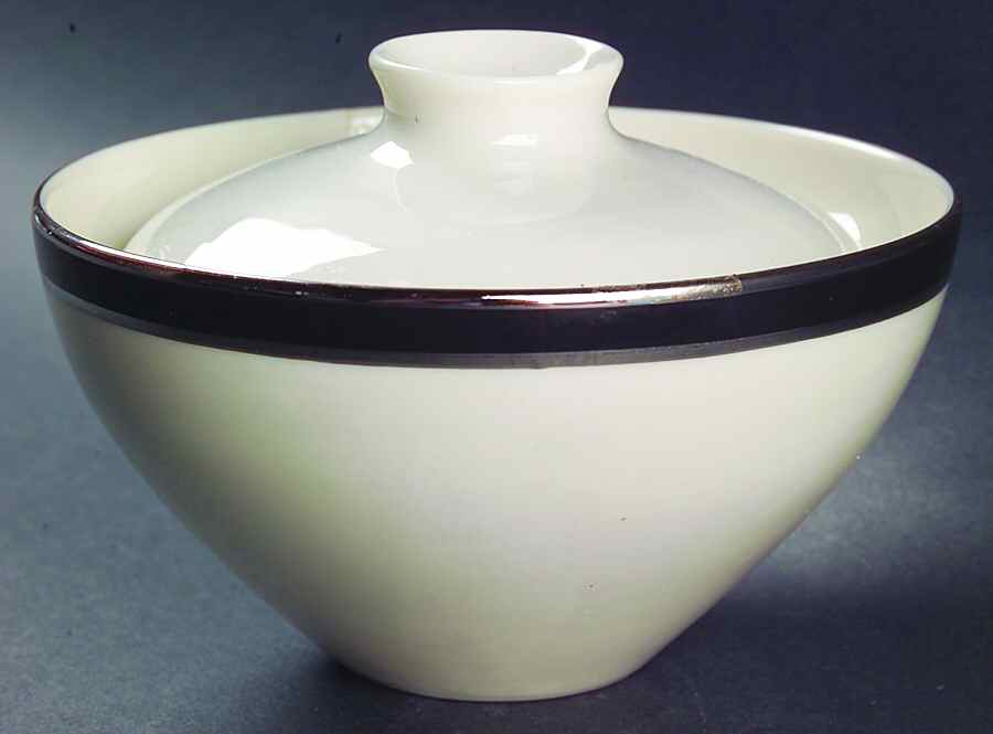 Ebony Sugar Bowl & Lid by American Manor-1