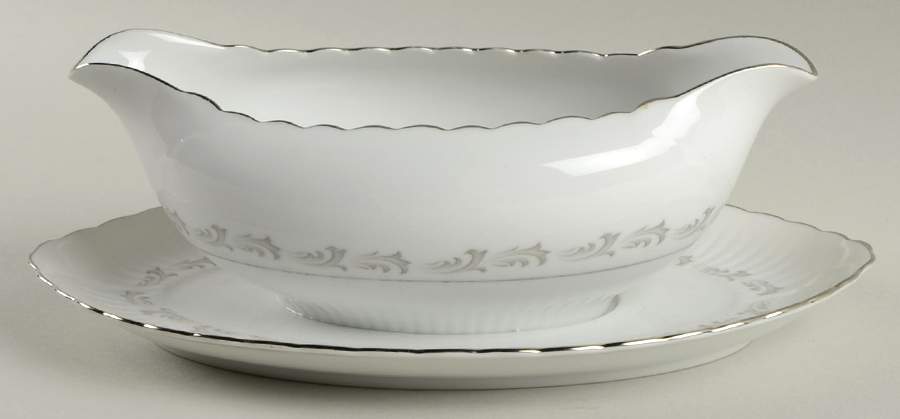 Margot Gravy Boat with Attached Underplate by Amcrest-1