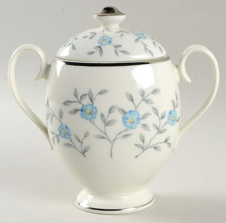 Blue Lace Sugar Bowl & Lid by Ancestral - Am Hostess-1