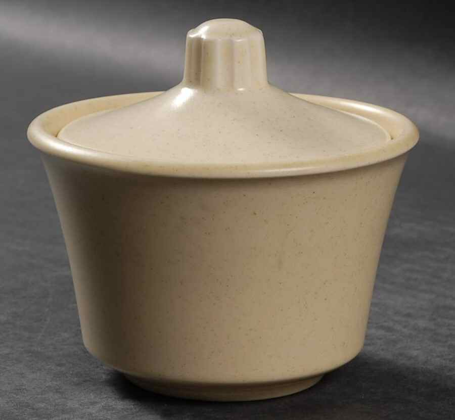 Buttercream Sugar Bowl & Lid by Anchor Hocking-1