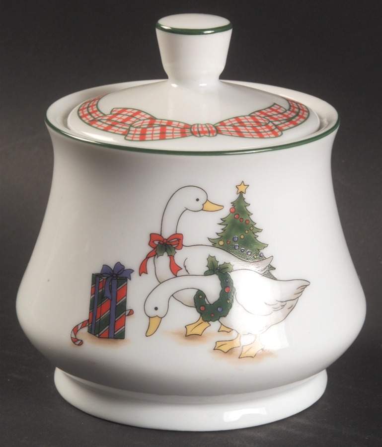 Memories Sugar Bowl & Lid by Anchor Hocking-1