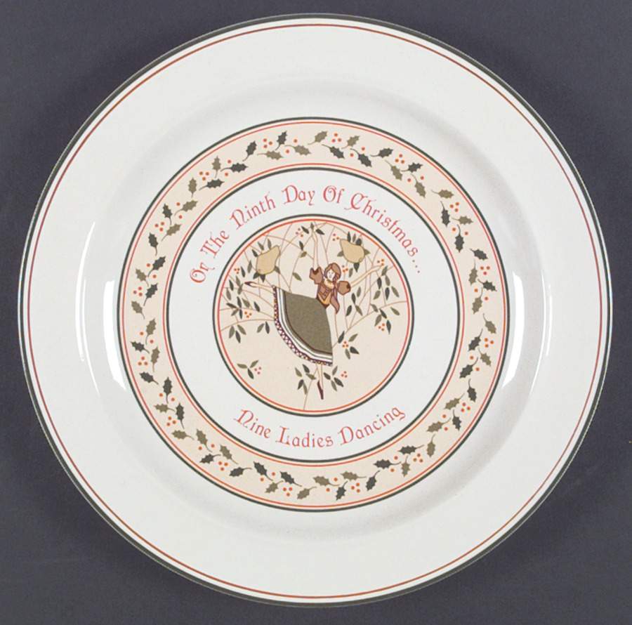 Twelve Days of Christmas Dinner Plate by Anchor Hocking-1