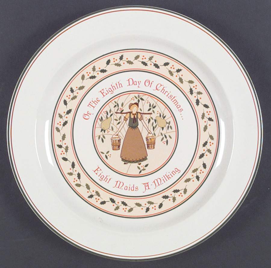 Twelve Days of Christmas Dinner Plate by Anchor Hocking-1