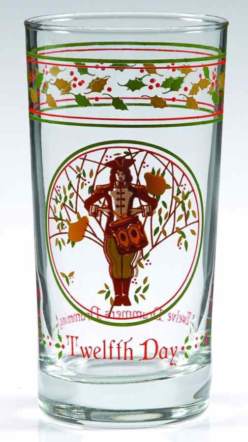 Twelve Days of Christmas 10 Oz Glassware Tumbler by Anchor Hocking-1