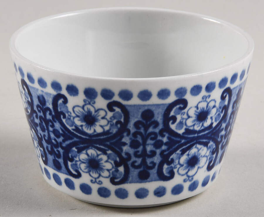 Ali Blue Open Sugar Bowl by Arabia of Finland-1