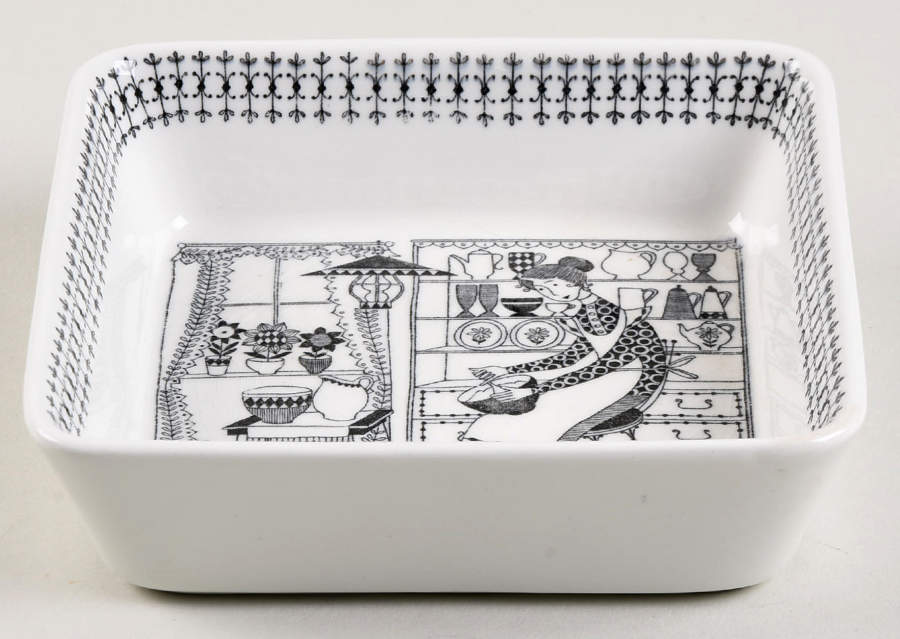 Emilia Square Cereal Bowl by Arabia of Finland-1
