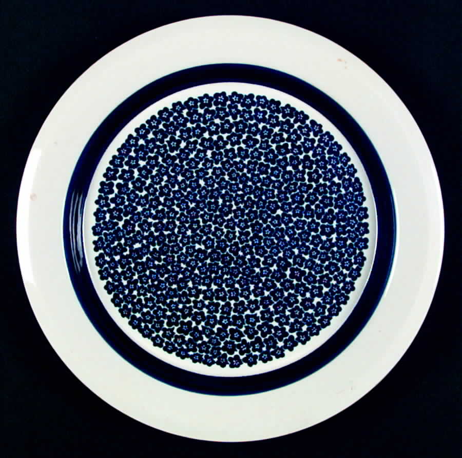 Faenza Blue Dinner Plate by Arabia of Finland-1