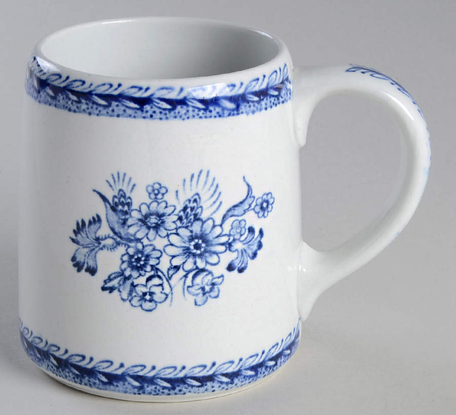 Finn Flower Blue (White Backgound) Mug by Arabia of Finland-1