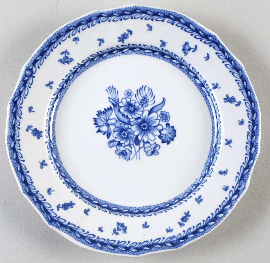 Finn Flower Blue (White Backgound) Bread & Butter Plate by Arabia of Finland-1