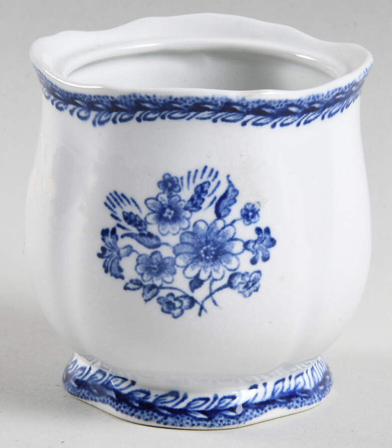 Finn Flower Blue (White Backgound) Jam/Jelly No Lid by Arabia of Finland-1