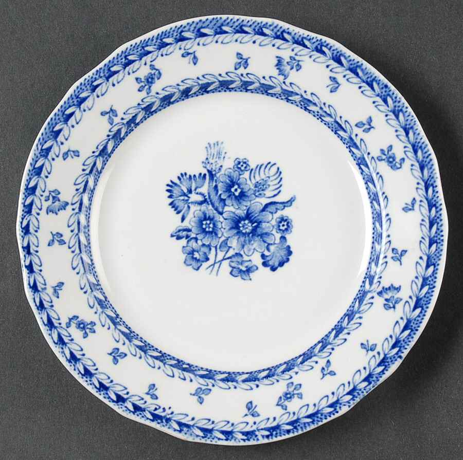 Finn Flower Blue (White Backgound) Bread & Butter Plate by Arabia of Finland-1