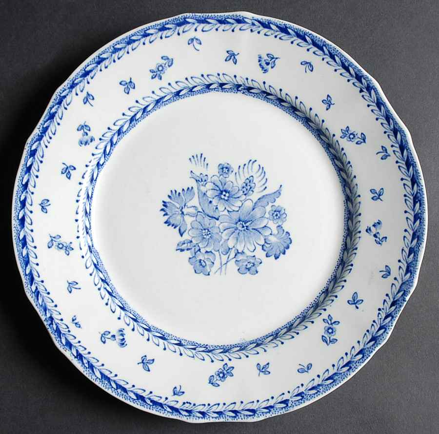 Finn Flower Blue (White Backgound) Luncheon Plate by Arabia of Finland-1