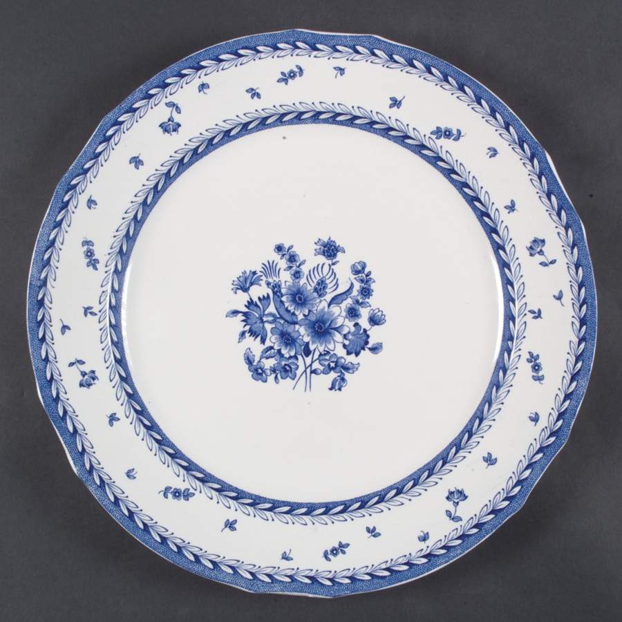 Finn Flower Blue (White Backgound) 14" Chop Plate (Round Platter) by Arabia of Finland-1