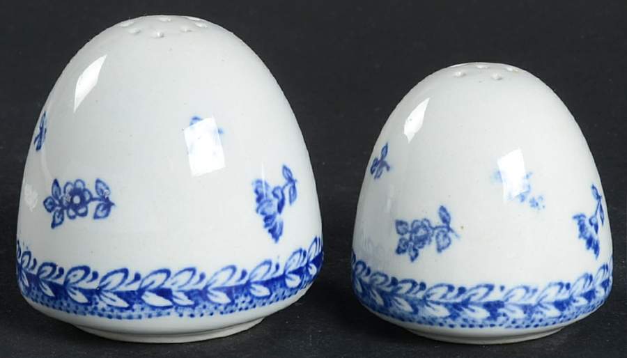 Finn Flower Blue (White Backgound) Salt & Pepper Set by Arabia of Finland-1