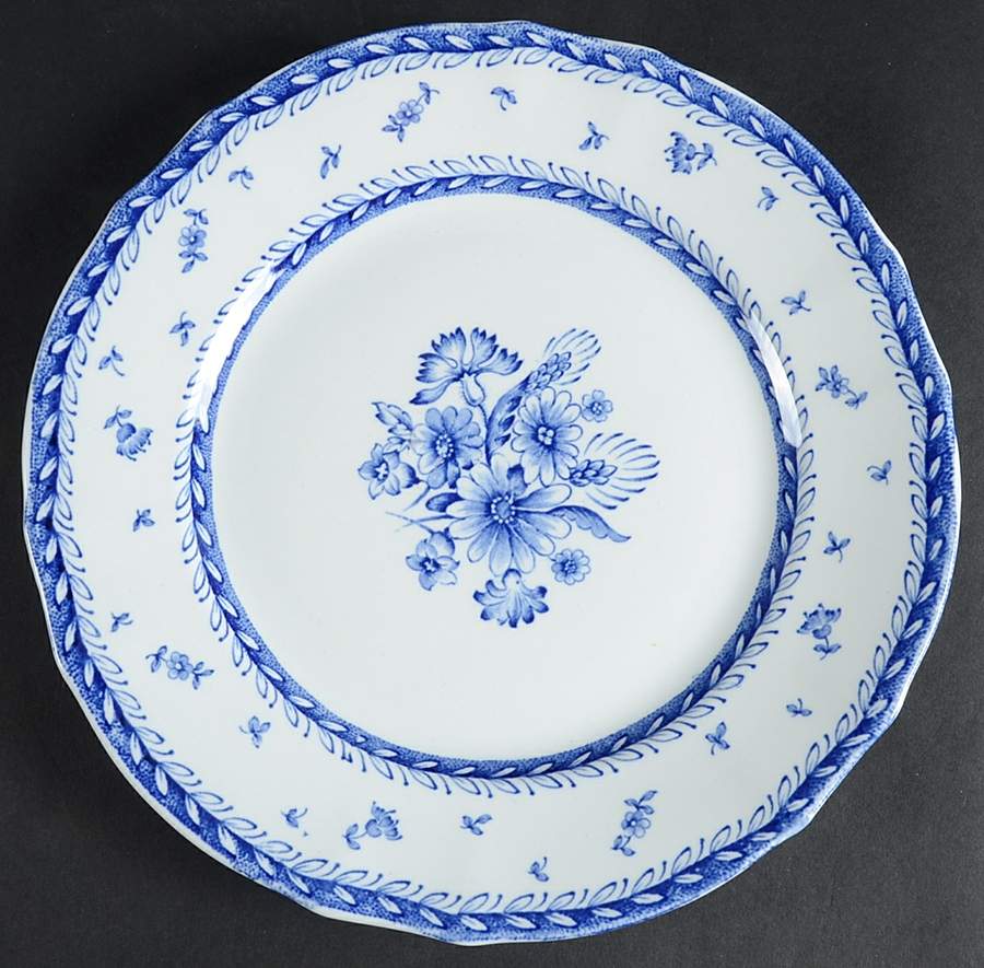 Finn Flower Blue (White Backgound) Dinner Plate by Arabia of Finland-1