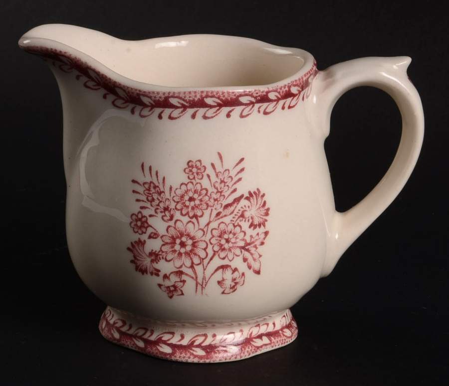 Finn Flower Red (Cream Background) Mini Creamer by Arabia of Finland-1