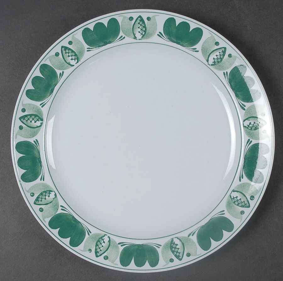 Green Laurel Luncheon Plate by Arabia of Finland-1