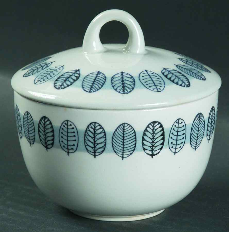 Linnea Sugar Bowl & Lid by Arabia of Finland-1