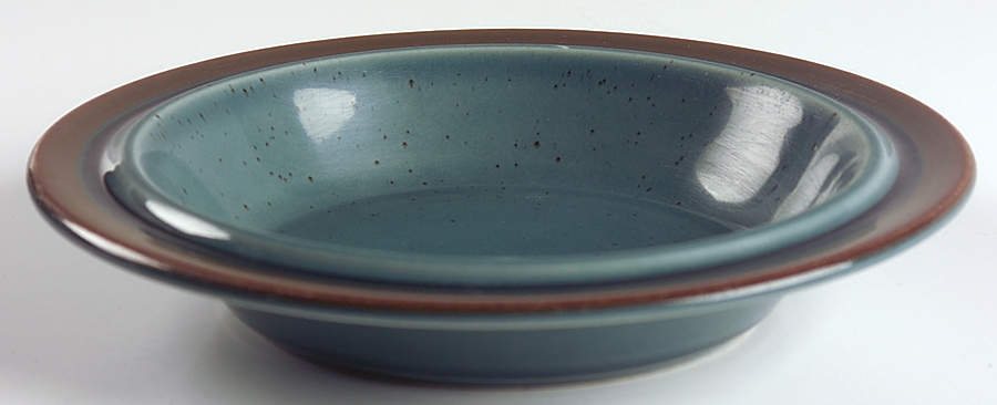 Meri Blue Rim Soup Bowl by Arabia of Finland-1