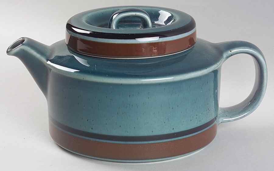 Meri Blue Teapot & Lid by Arabia of Finland-1