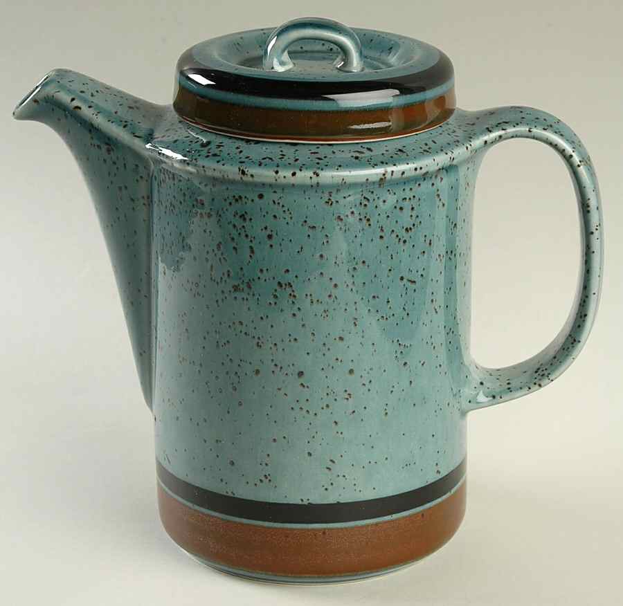Meri Blue Coffee Pot & Lid by Arabia of Finland-1