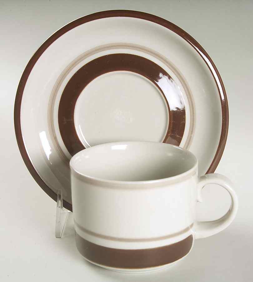 Pirtti Flat Cup & Saucer Set by Arabia of Finland-1