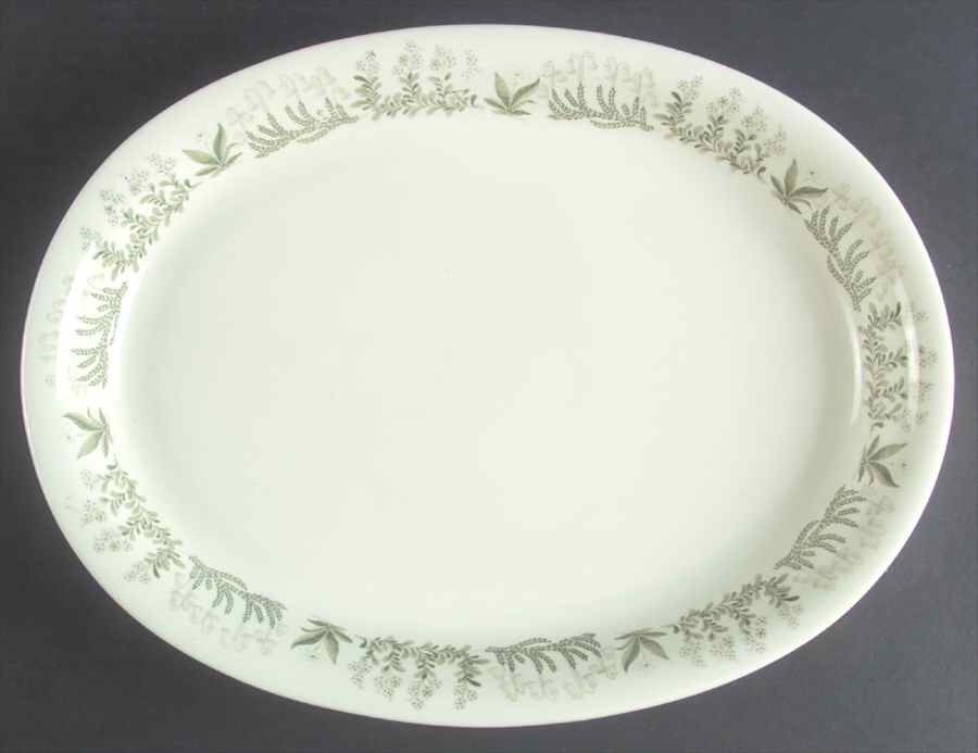 Polaris 14" Oval Serving Platter by Arabia of Finland-1