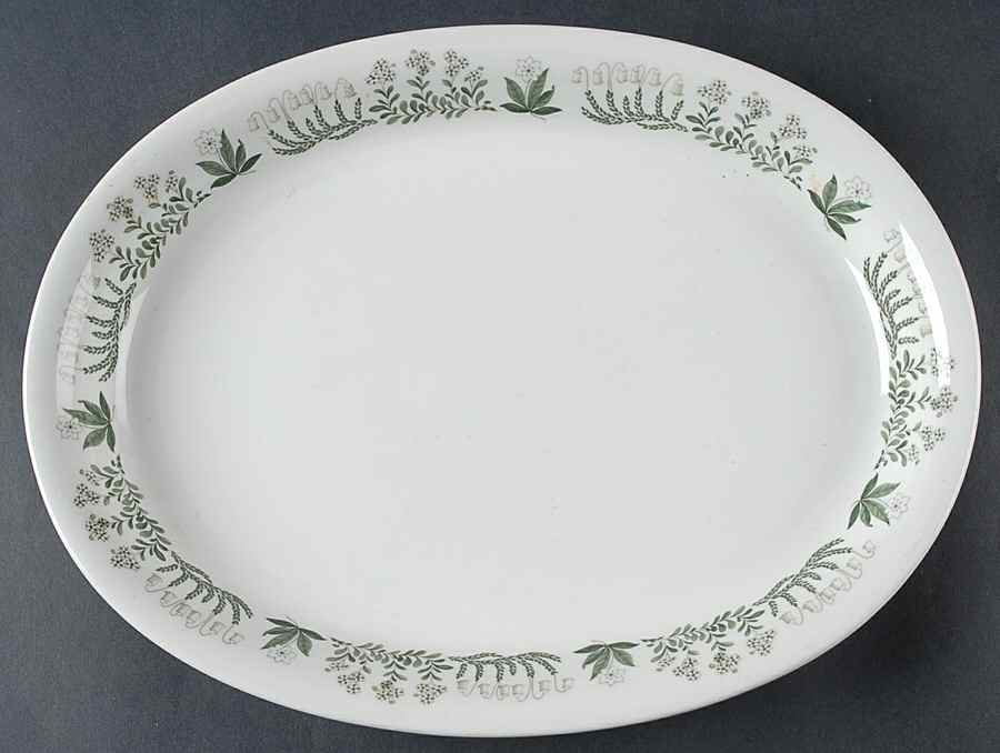 Polaris 12" Oval Serving Platter by Arabia of Finland-1