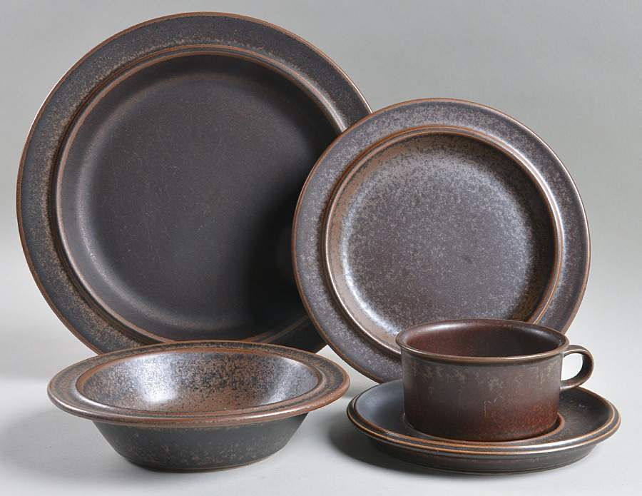 Ruska 5 Piece Place Setting by Arabia of Finland-1