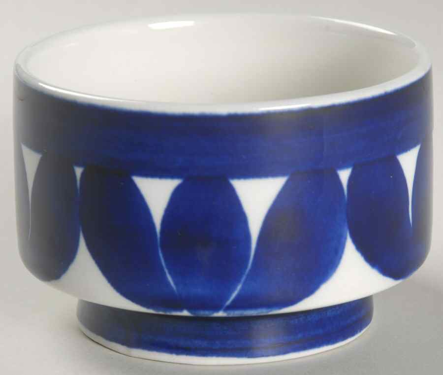 Sotka Blue Open Sugar Bowl by Arabia of Finland-1
