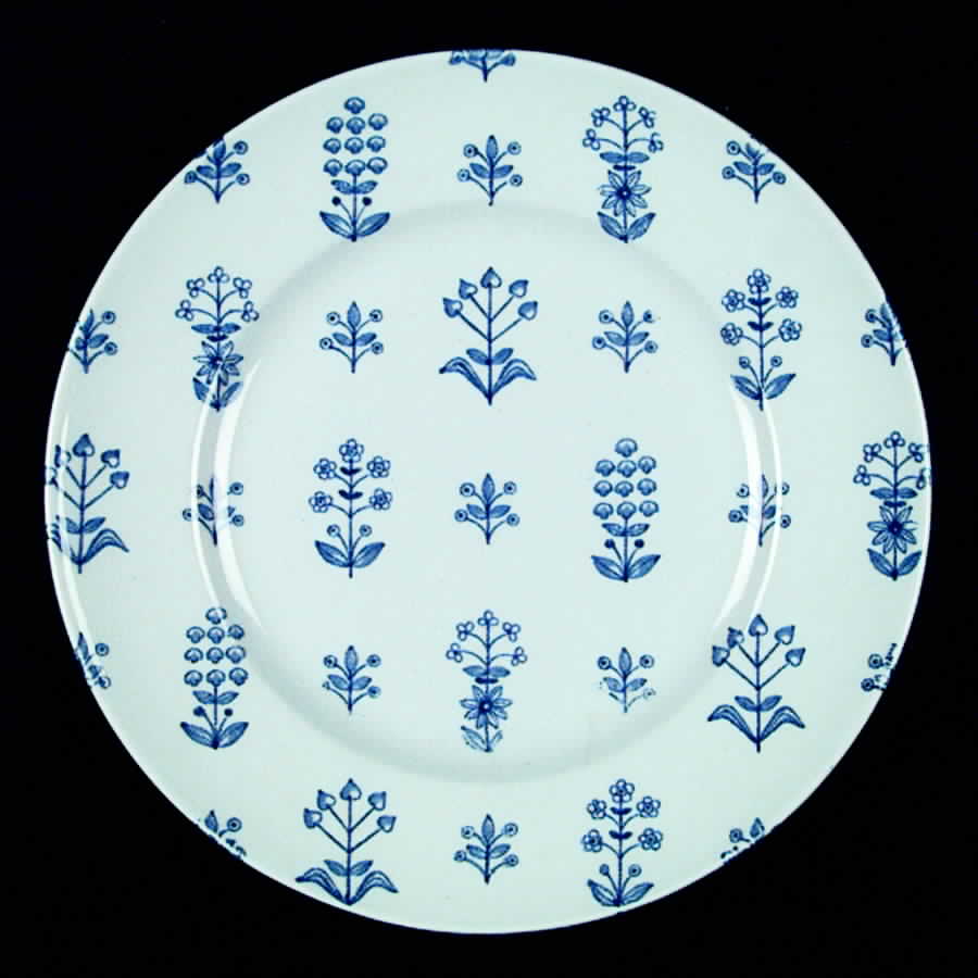 Tapestry Blue Dinner Plate by Arabia of Finland-1