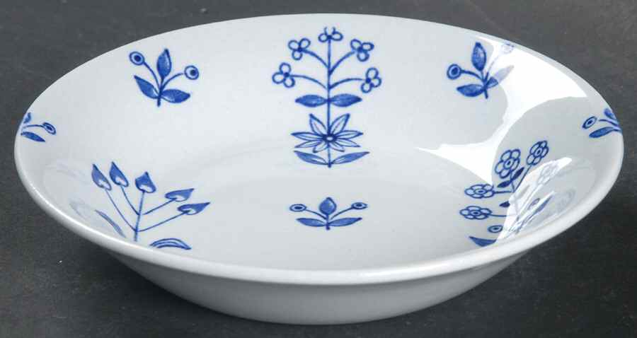 Tapestry Blue Fruit/Dessert (Sauce) Bowl by Arabia of Finland-1
