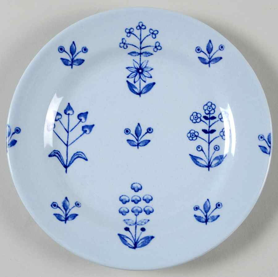 Tapestry Blue Bread & Butter Plate by Arabia of Finland-1