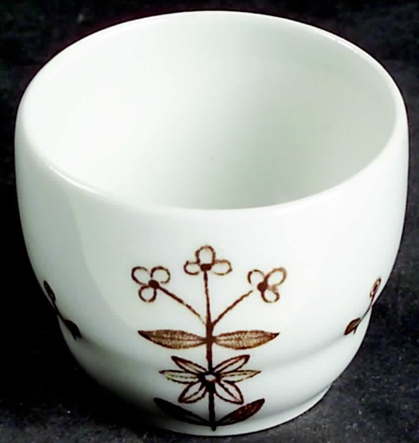 Tapestry Brown Single Egg Cup by Arabia of Finland-1