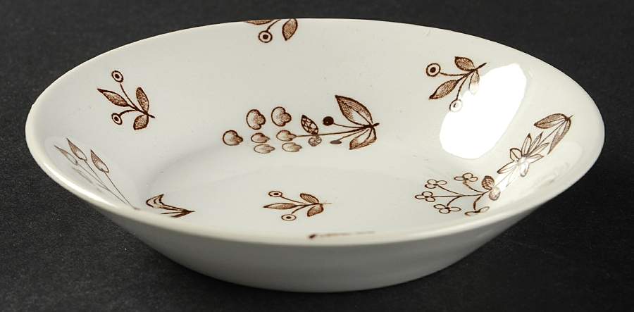 Tapestry Brown Fruit/Dessert (Sauce) Bowl by Arabia of Finland-1