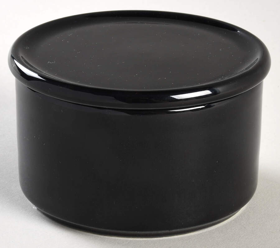 Teema Black Medium Candy Box by Arabia of Finland-1