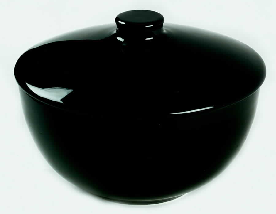 Teema Black 1.25 Qt Round Covered Casserole by Arabia of Finland-1