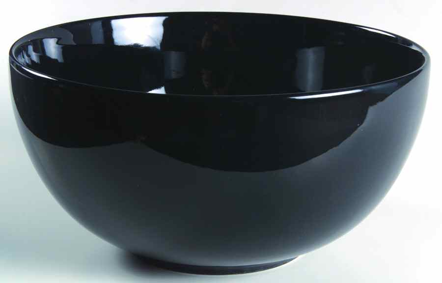Teema Black 9" Round Vegetable Bowl by Arabia of Finland-1