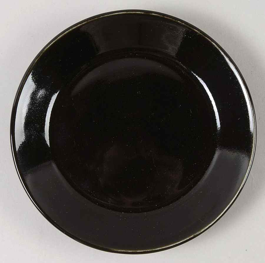 Teema Black Bread & Butter Plate by Arabia of Finland-1