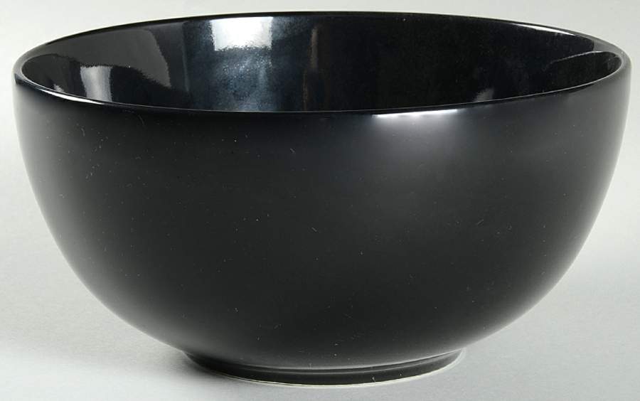 Teema Black 7" Round Vegetable Bowl by Arabia of Finland-1