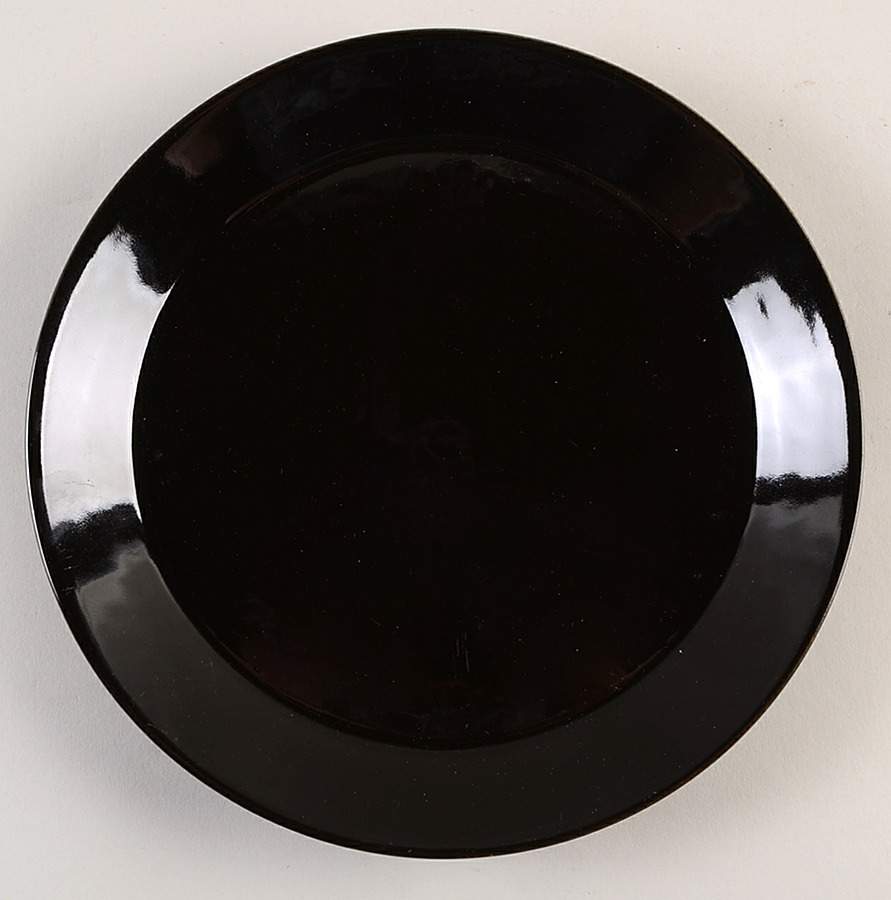 Teema Black Dinner Plate by Arabia of Finland-1