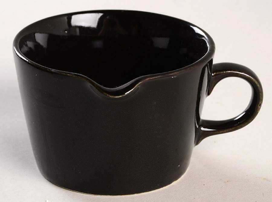 Teema Black Mini Creamer by Arabia of Finland-1