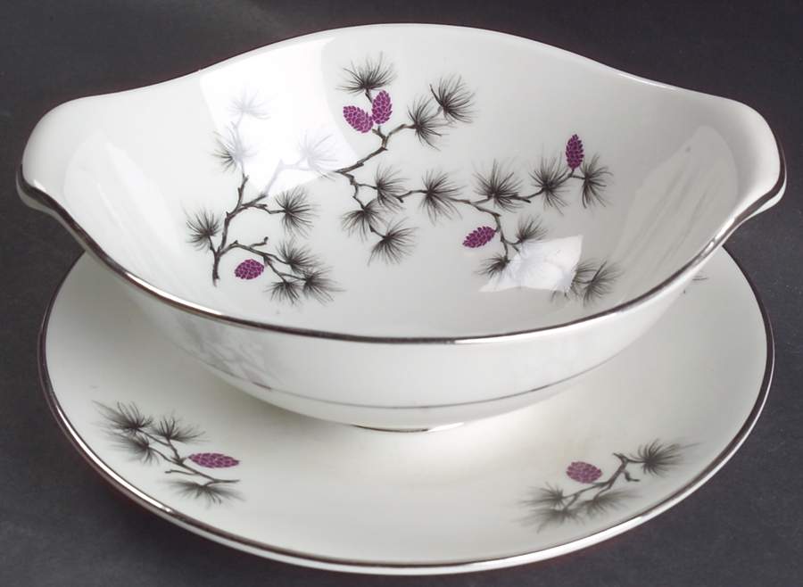 Southern Pines Gravy Boat with Attached Underplate by Arcadian-Prestige-1