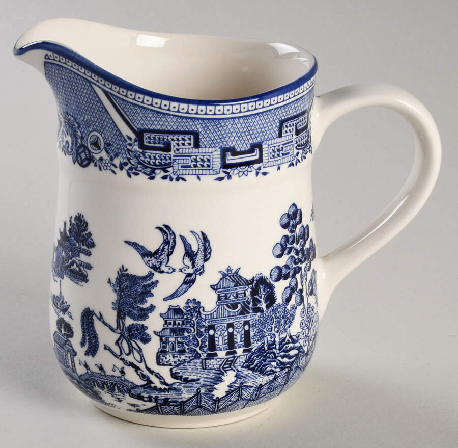 Willow (Blue Trim) Creamer by Arklow-1