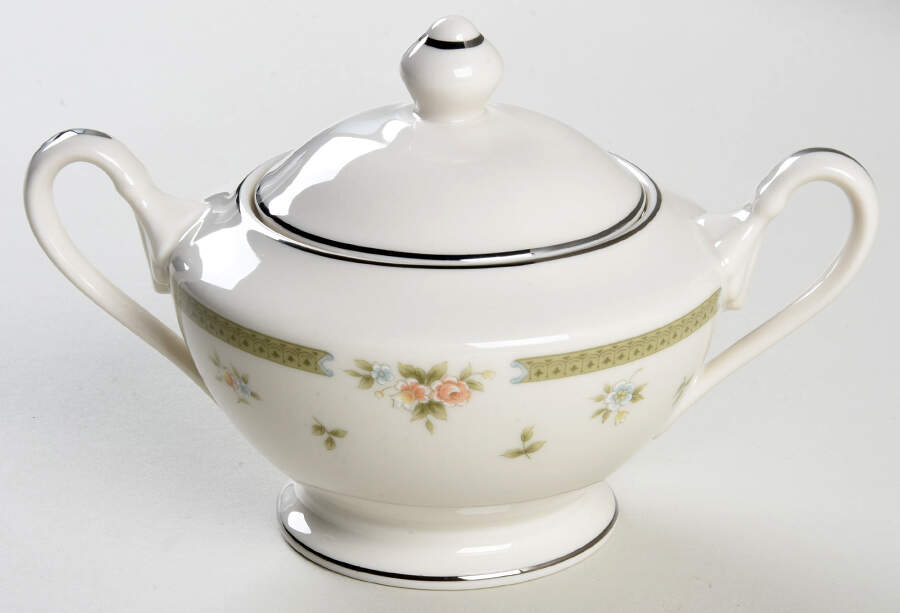 Spring Gardens Sugar Bowl & Lid by American Royalty-1
