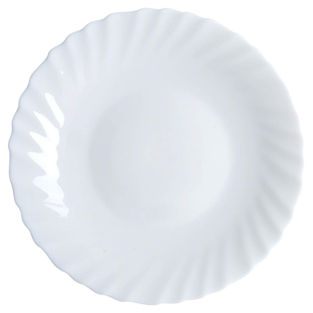 Trianon White Coupe Dinner Plate by Arcopal-1